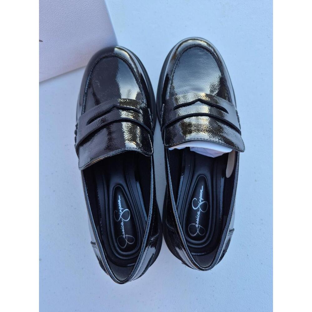 Jessica Simpson Womens Xuris Black Patent Loafer Shoes 6.5 JS-XURIS - Picture 7 of 9
